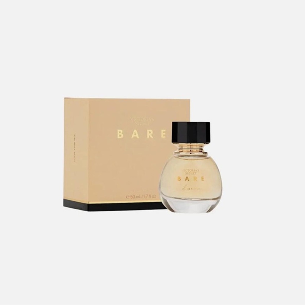 Victoria's Secret Bare Perfume with Black Cap and Gold Box